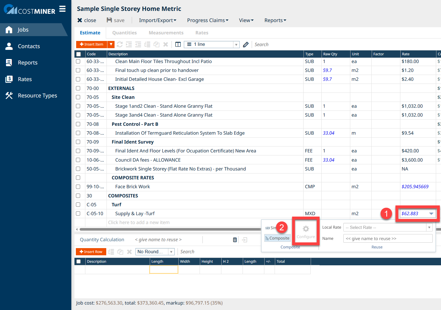 reconfigure your rate